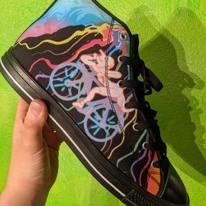 Mens High Tops Size 12 - Bicycle Day shoes